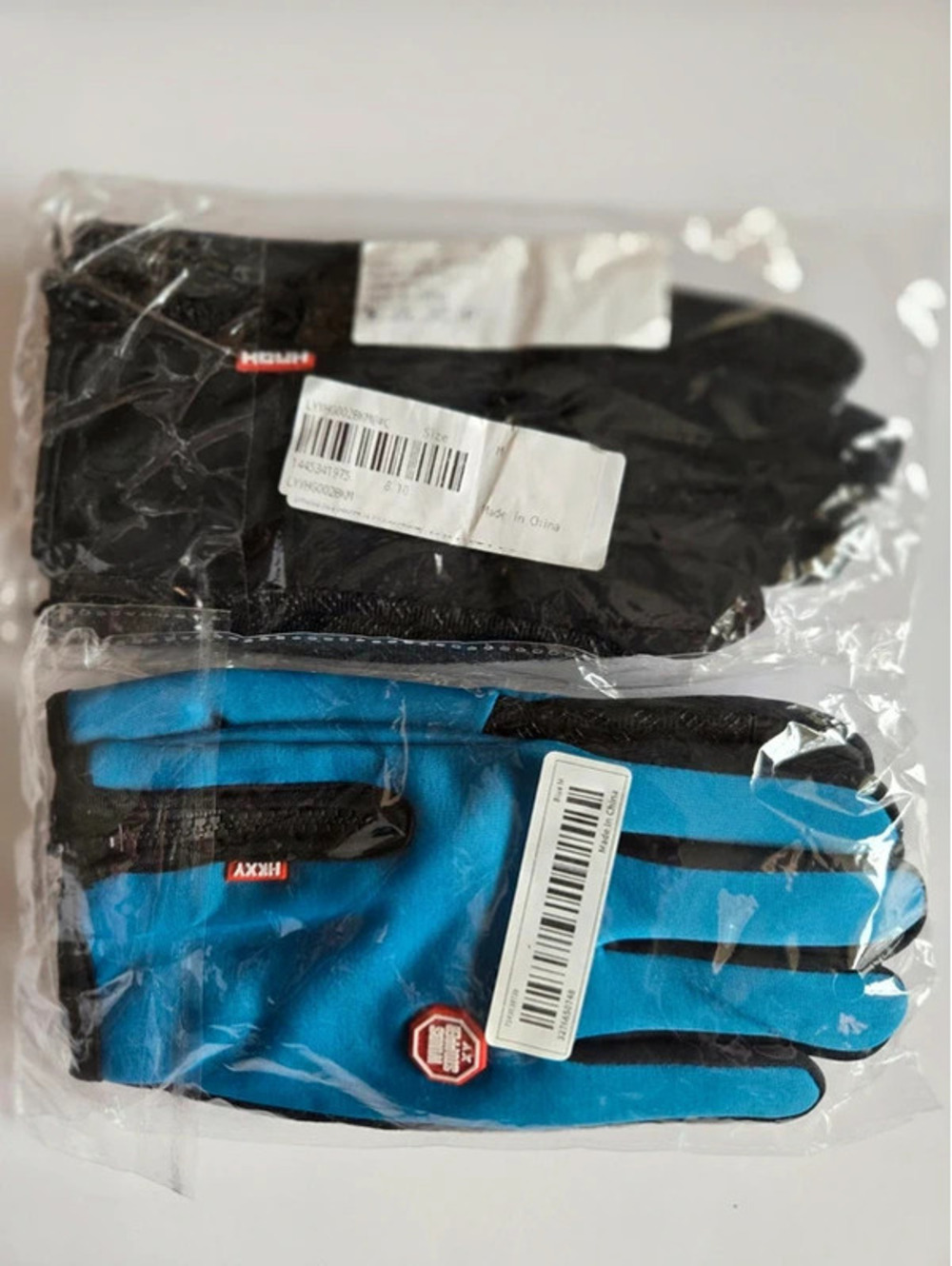 2 Pairs HIKY Work Gloves Black & Blue – New Size Medium